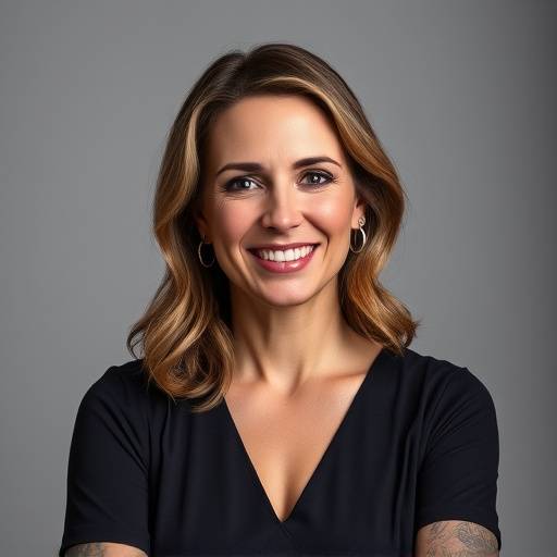 Professional headshot of Clara Sterling, Co-founder and Creative Director at Aperture Studios.