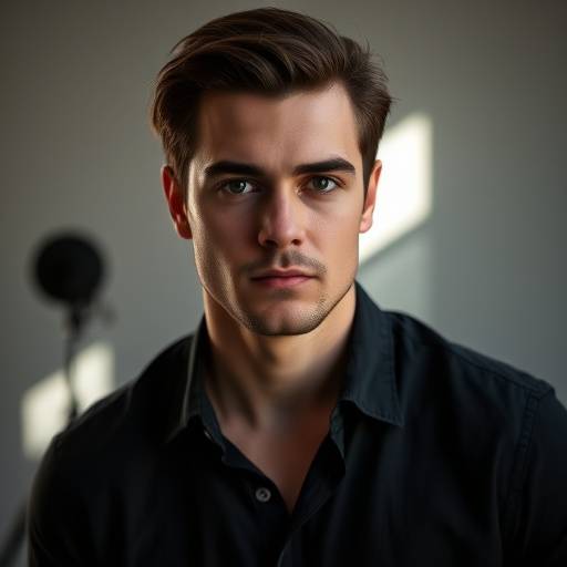 Professional headshot of Elias Vance, Co-founder and Director of Photography at Aperture Studios.